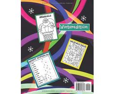 Rätselblock Kinder ab 7: Logische Denkrätsel & Suchbilder & Labyrinthe & Sudokus & Zahlen Rätsel & Wörter Rätsel & Ausmalbilder Weihnachten & Geschenkbuch für Kinder ab 7 Jahre