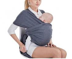 Tragetuch Baby elastisch für Neugeborene und Kleinkinder, Babytragetuch Kindertragetuch Baby Bauchtrage Sling Tragetuch für Baby Neugeborene Innerhalb 16 KG von VOARGE (Dunkelgrau)