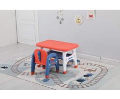 Avior Kids Kindersitzgruppe Sitzgruppe Kinder Kindermöbel Kinderstuhl & Tisch Kindertisch mit 1 Kinderstühlen Rot