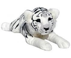 Wagner 2042 - Plüschtier Tiger Baby - liegend - Weiss - 50 cm