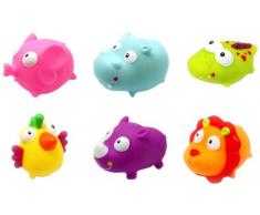 Knorrtoys 37005 - ESCABBO Badewannenspritzfiguren Dschungelsafari