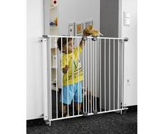 Geuther - Treppenschutzgitter Purelock aus Metall für Kinder/Hunde, Befestigung mit Schrauben/Klemmen am Geländer, verstellbar, 61 - 107 cm