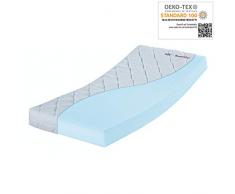 OrthoMatra Bambini Babymatratze, Bezug waschbar, Gesamthöhe ca.12 cm, mit Klimawatte Größe 70 x 140 cm