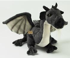 Zaloop Drache schwarz Plüschtier Kuscheltier Stofftier Plüschdrache 106