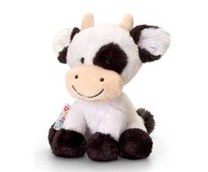 Lashuma Plüschtier Kuh Daisy, Schwarz - Weißes Kälbchen, Kuscheltier Pippins 14 cm