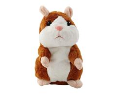 Longzhuo 15 cm Kinder Spielzeug Schöne Reden Hamster Sprechen Sprechen Schallplatte Wiederholen Gefüllte Plüschtier Kawaii Hamster Spielzeug Geschenk Für Männer und Frauen