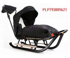 Premium LINE Plus Kinderschlitten Babyschlitten, Fußsack - 3-in-1- Kinderschlitten mit Rädern und Muff - Verschiedene Modelle (Modell: PLP793805621)