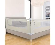 Klappbares Bettgitter Verstellbare Bettschutzgitter Kinderbettgitter, Kinderbettgitter Babybettgitter Gitter Kinderbett Fallschutz Bett Rausfallschutz für Baby & Kinder 180cm × 68cm