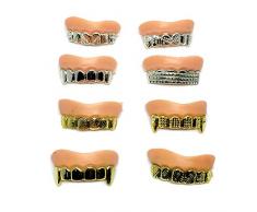 Kalaokei 10 Stück Lustige Gefälschte Prothese Zähne Dekor Streich Trick Requisiten Kostüm Party Zaubertricks Spielzeug Zufälliger Stil 10 Stück