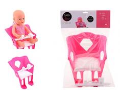 JohnToy 27614 Baby Rose Puppe Fahrradsitz, Mehrfarbig