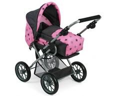 Bayer Chic 2000 560 83 Kombi-Puppenwagen Leni, Sternchen grau