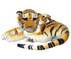 Plüschtier Tiger mit Baby - 50 cm