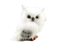Toyvian Plüsch Eule Figur Owl Tierfigur Dekofigur Gartenfigur Weihnachten Deko Figur Tischdeko Weihnachtsdeko für Garten Balkon Büro Haus
