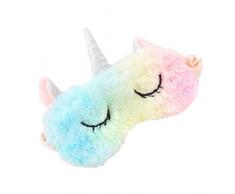 Niedlichen Tier Augenmaske Einhorn Augenmaske Plüsch Schlafmaske Schlafmasken mit Ohren Einhorn Schlafmasken für Nacht, Nickerchen, Reisen für Frauen Mädchen