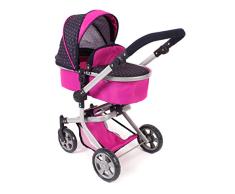 Bayer Chic 2000 595 12 - Kombi-Puppenwagen Mika, Dots Navy