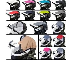 Sonnensegel / Sonnendach (UV-Schutz 50+) für Buggy / Kinderwagen (Oxford Polyester) (ROT (MELANGE)