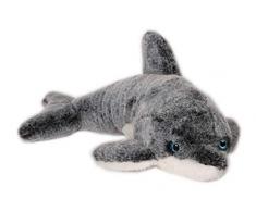 Inware 9301 - Kuscheltier Delfin Sparky, Graumeliert, 40 cm