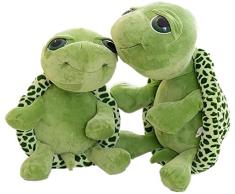 Cartoon Plüschschildkröte Kuscheliges Grün Große Augen Schildkröte Weiches Stofftier Spielzeug Großes Geburtstagsgeschenk Für Kinder,20cm