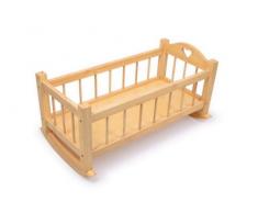 small foot 1158, nostalgisches mit Herzausschnitt am Kopfende Klassische Puppenwiege aus Naturholz