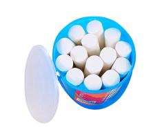 ZHANSANFM 15 Jumbo Kinder Bürgersteig Kreide staubfreie Farbe grobe Kreide Original Straßenmalkreide Stangen Straßenkreide Tafelkreide (Weiß, 15PC)