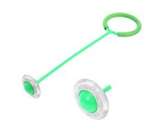 Anqeeso Blinkende Swinging Skip Bälle, überspringen Sie EIN langes Spring-Spielzeug, Kinder, Fitness-Spiel für Jungen und Mädchen grün
