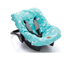 Set Fillikid Sitzbezug für Autositz Babyschale Autositz mit Stoffwindel von Kinderhaus Blaubär I Universal Sommerbezug & Schonbezug 100% Baumwolle I Bezug abnehmbar & waschbar, Design:mint fuchs