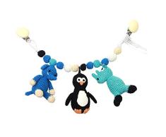 natureZOO Kinderwagenkette (Nashorn, Pinguin und Elefant)