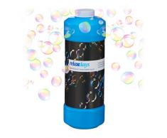 Relaxdays Seifenblasenflüssigkeit, 1x 1 Liter Nachfüllflasche, für Seifenblasenmaschine, Seifenblasenpistole