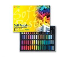 MUNGYO Galerie Weiche Pastellkreiden Karton Set von 64 Half Sticks, verschiedene Farben