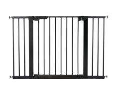 BabyDan Premier Türschutzgitter / Treppenschutzgitter zum Klemmen, 112 - 119.3 cm - hergestellt in Dänemark und vom TÜV GS geprüft, Farbe: Schwarz
