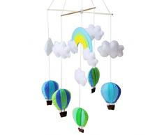 Artibetter Baby Decke Mobile Krippe Mobile Hängende Wolken Girlande Anhänger für Baby Kinderzimmer Kinderzimmer Wand Decke Dekorationen Handwerk Filz Kit