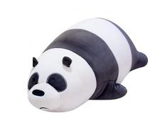 Hava Kolari Plüschtier Pandabär Bär Spielzeug Kuscheltier Plüschpanda groß Liegender Bär (Schwarz und weiß,50CM)