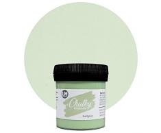 Chalky Kreidefarbe 80ml (Hellgrün) - - Finish Kreide-Farbe, Pastell, Vintage-Look, Shabby-Chic-Look, Land-Haus-Stil, Chalky-Sets, ähnlich Viva Decor deckend
