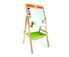 small foot 10436 Kindertafel Kompakt aus Holz, mit Kreide, Schwamm und Filzstift, ab 4 Jahren