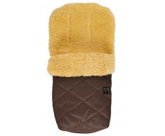 Lammfell Fußsack Natura, brown melange