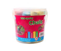 Straßenkreide im 15er Eimer, Straßenmalkreide Ungiftig waschbar Bürgersteigskreide