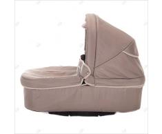 Bebebi | Modell Bellami | Hartgummireifen in Weiß | 3 in 1 Kombi Kinderwagen | Farbe: Bellataupe