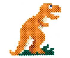 Hama 3434 - Perlenset Dino Welt, ca. 2000 Bügelperlen, 1 Stiftplatte und Zubehör