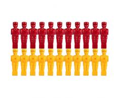 Tuniro® 22x Profi Tischfußball Figuren, AUSBALANCIERT, SOCCERFUSS, Varianten (VOLLSTANGEN BZW. HOHLSTANGEN/TELESKOPSTANGEN) für 5/8 Zoll BZW. 15,9 mm Stangen, inkl. Schraubensatz, Kicker