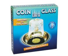 Zaubertricks und Zauberartikel Coin Thru Glass - Münze durchdringt Glas Zaubertrick, Lassen Sie eine geliehene Münze den Boden eines Glases durchdringen, Magnete oder Klappen, Zaubern Lernen