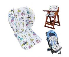 Twoworld Hochstuhl Kissen, große Verdickung Kinderwagen/Auto/Hochstuhl Sitzkissen Liner Mat Pad Cover Protector atmungsaktiv (Tierwelt)
