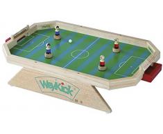 WeyKick Fußballstadion - Hochwertiges Magnetspiel aus Holz, Tischfußball, Magnetfußball