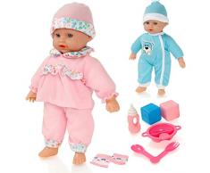 Molly Dolly Sweet klingt Lil Baby sprechende Mädchen Puppe & Zubehör - Geeignet für Alter 2 Jahre +
