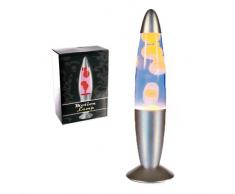 Back to the 70s! Der Klassiker - Lavalampe Motion ROCKET - gelb/blau (Modell 57/1278)