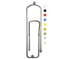 DanDiBo Design Wandhaken Garderobe Garderobenhaken Chrome Bunt Kleiderhaken Büroklammer 32 cm Klammer Kind Haken Metall