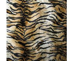 STOFFKONTOR Tiger Tierfellimitat Velboa Stoff Meterware