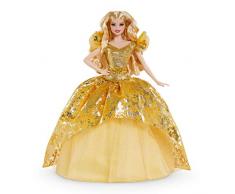 Barbie Signature GHT54 - Holiday Barbie Puppe (blond), Collector Sammler Puppe