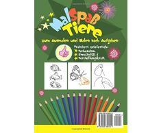 Tierbilder zum Ausmalen: Malspaß Tiere (Malbuch Spaß, Band 1)