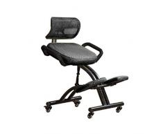 ROMA LT Ergonomischer Computerstuhl, Bürostuhl, Bürostuhl, Rückenschoner, Rückentrage schwarz