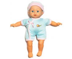 Süße Babypuppe für Jungs - Ab 1-2 Jahren geeignet wie echtes Baby (Blau mit Mütze)